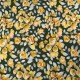 Yellow Roses Pattern Printed Viscose Fabric - Yellow / Multi VS0004