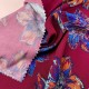 Infrared Flowers Printed Viscose Fabric - Multi Color VS0010 Infrared Flowers Printed Viscose Fabric - Multi Color VS0010