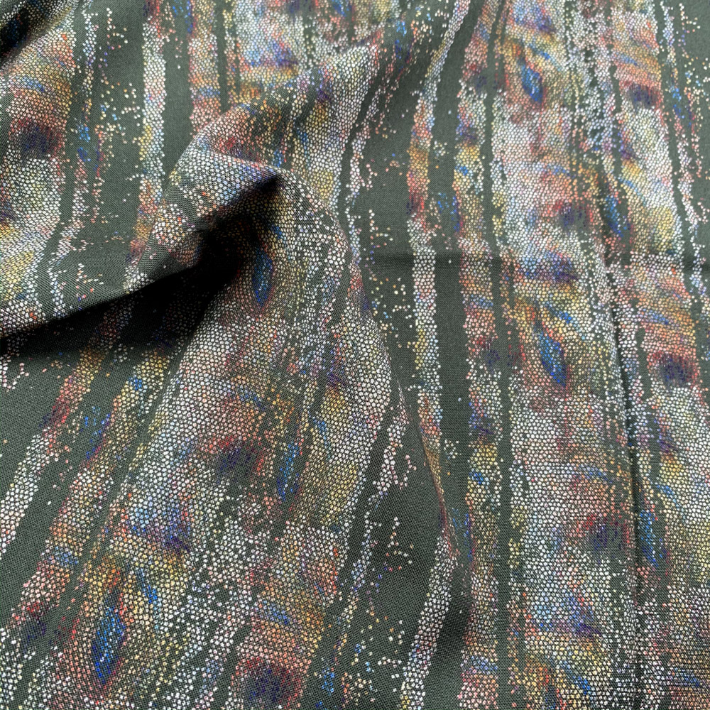 Oxide Pattern Viscose Fabric - Multi Color VS0012 Oxide Pattern Viscose Fabric - Multi Color VS0012