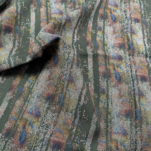 Oxide Pattern Viscose Fabric - Multi Color VS0012