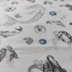 50/1 Poplin Fabric Sea Ornament Printed PPL0001