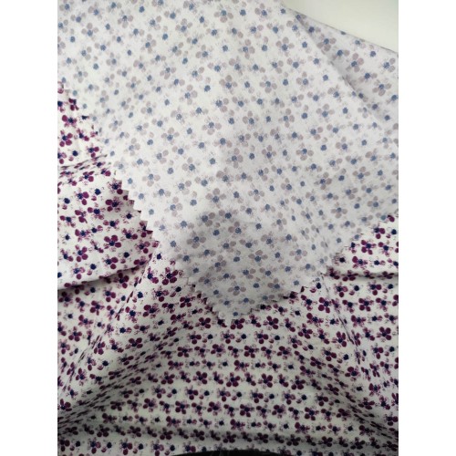 50/1 Poplin Fabric Pink Flower Printed PPL0004