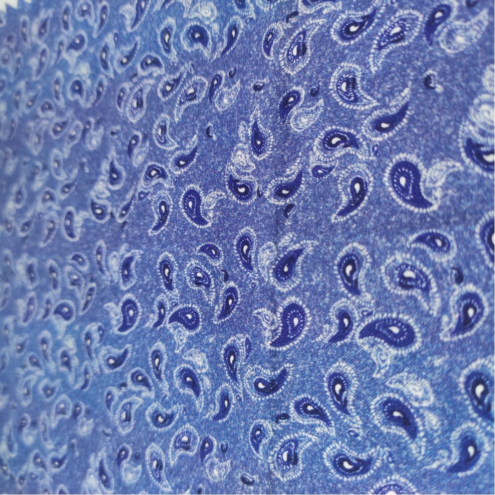 50/1 Poplin Fabric Blue Drop Printed PPL0008