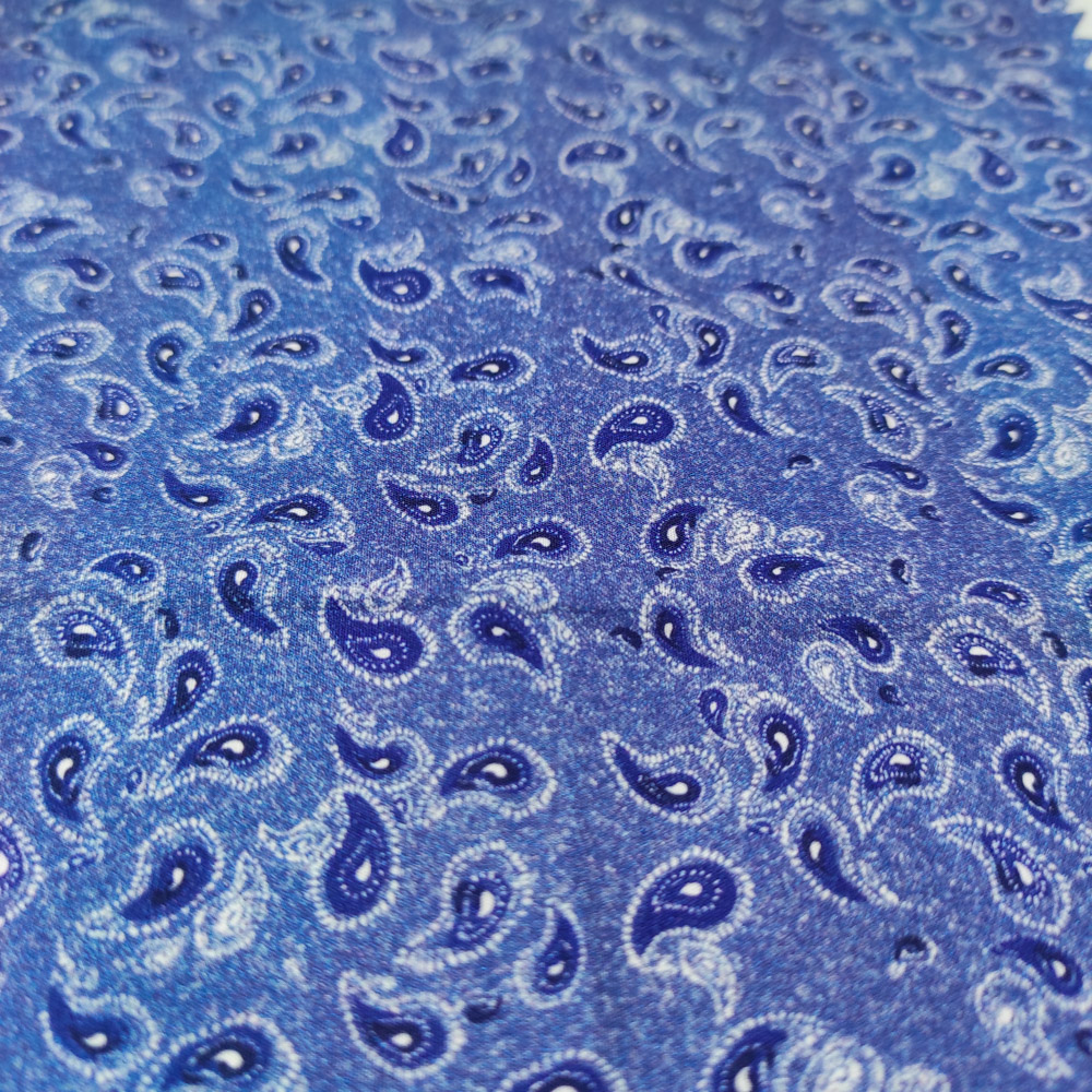 50/1 Poplin Fabric Blue Drop Printed PPL0008