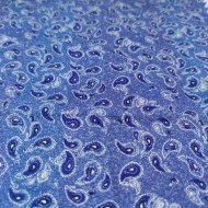 50/1 Poplin Fabric Blue Drop Printed PPL0008