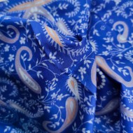 50/1 Poplin Fabric Blue Lynx Printed PPL0010