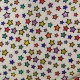 50/1 Poplin Fabric Rainbow Stars Printed PPL0017