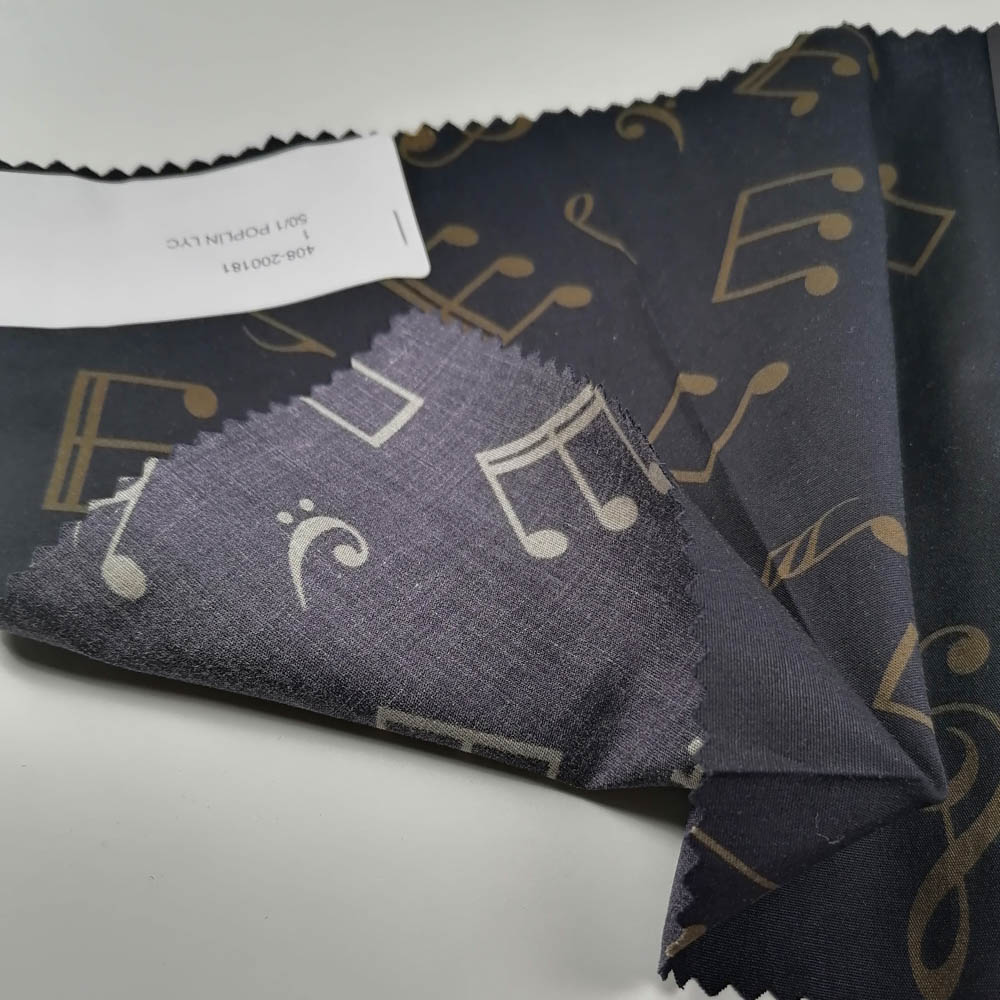 50/1 Poplin Fabric Musical Pattern Printed PPL0020