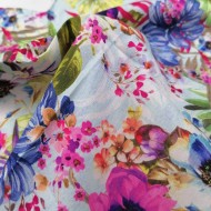 50/1 Poplin Fabric Botanical Garden Pattern Printed PPL0021