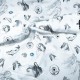 Digital Printed Animal and Seafood Patterned Fabric