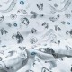 Digital Printed Animal and Seafood Patterned Fabric