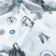 Digital Printed Animal and Seafood Patterned Fabric
